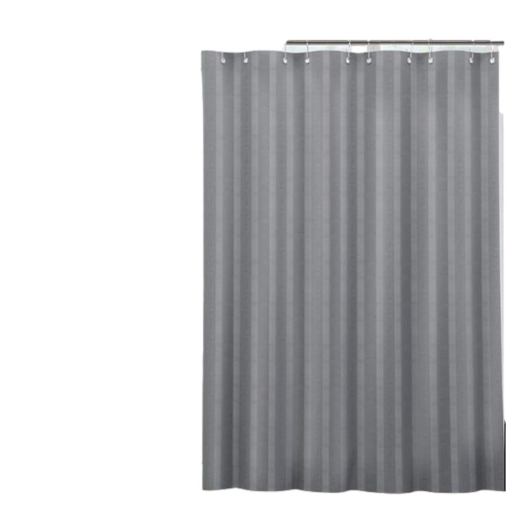 𝅺nwot, IAHOME, SHOWER CURTAIN SET, Grey 72 X 72 12 Rust Hooks Included